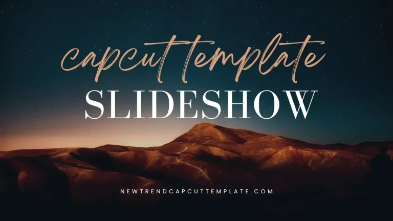 capcut slideshow template